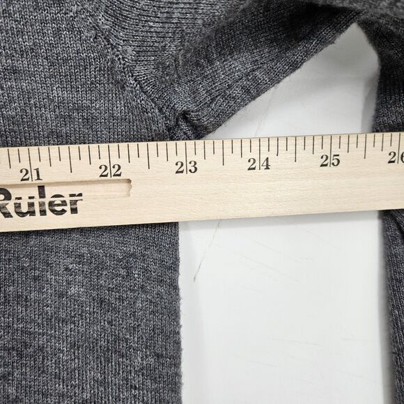 Pj‎ Paul Jones Cardigan Sweater Mens Large Collar Gray Long Sleeve Casual Preppy - Picture 8 of 10